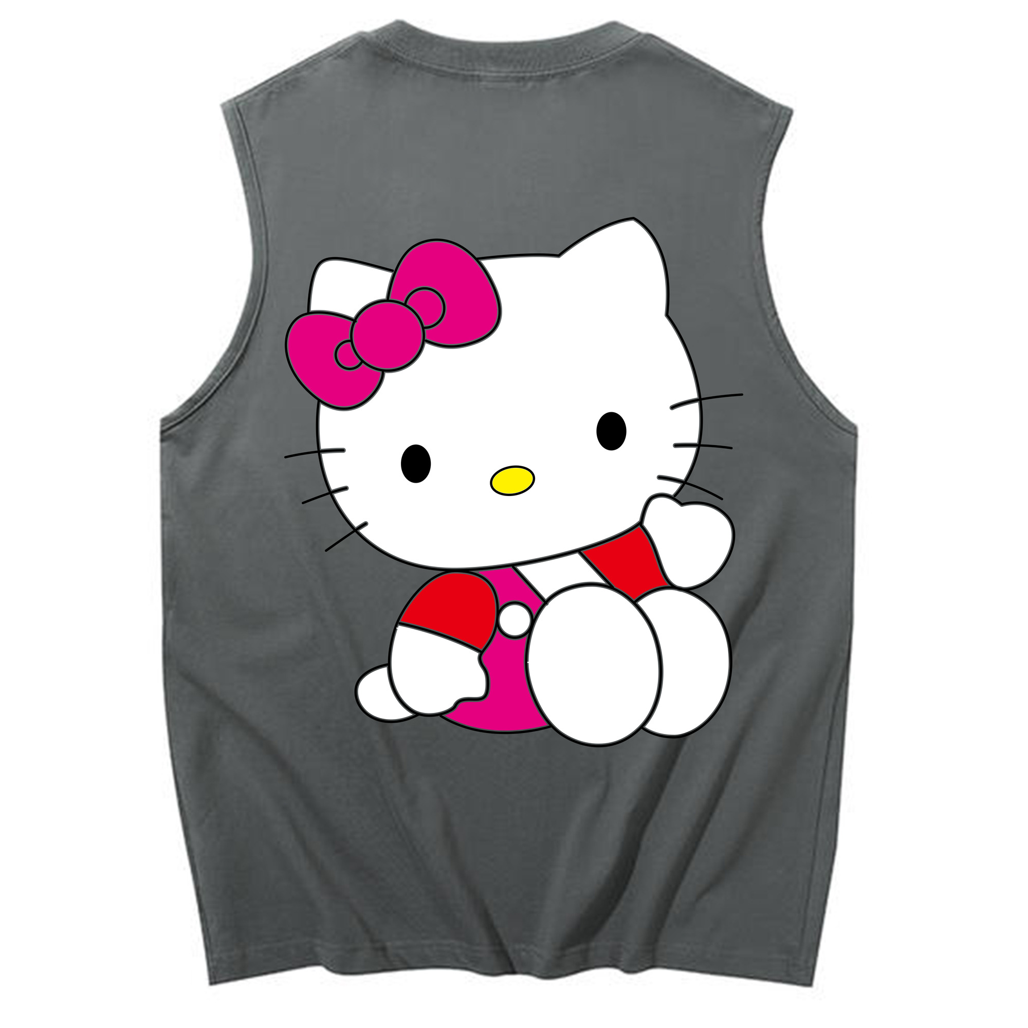 （画像用） Hello Kitty ハローキティ コットン100％タンクトップ（背面プリント）